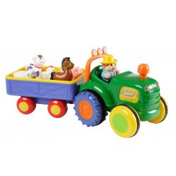 Happy Bab- Farm Tractor with trailer 50203- Toys
