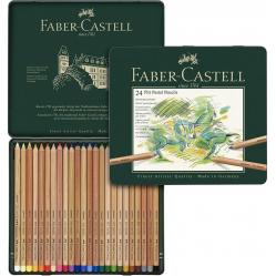 Fab-Castel- Colour pencil Pitt Pastel tin of 24 112124