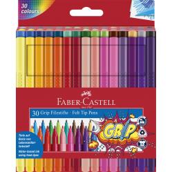 Fab-Castel- Fib-tip pens Grip Colour Marker set 30 pc 15533- Toys