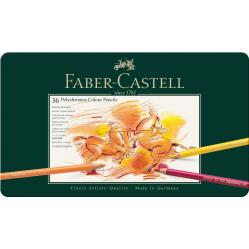 Fab-Castel- Polychromos colour pencil tin of 36 110036