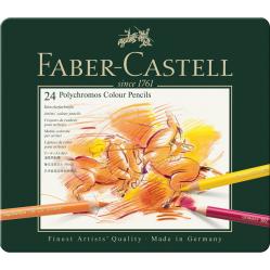 Fab-Castel- Polychromos colour pencil tin of 24 110024