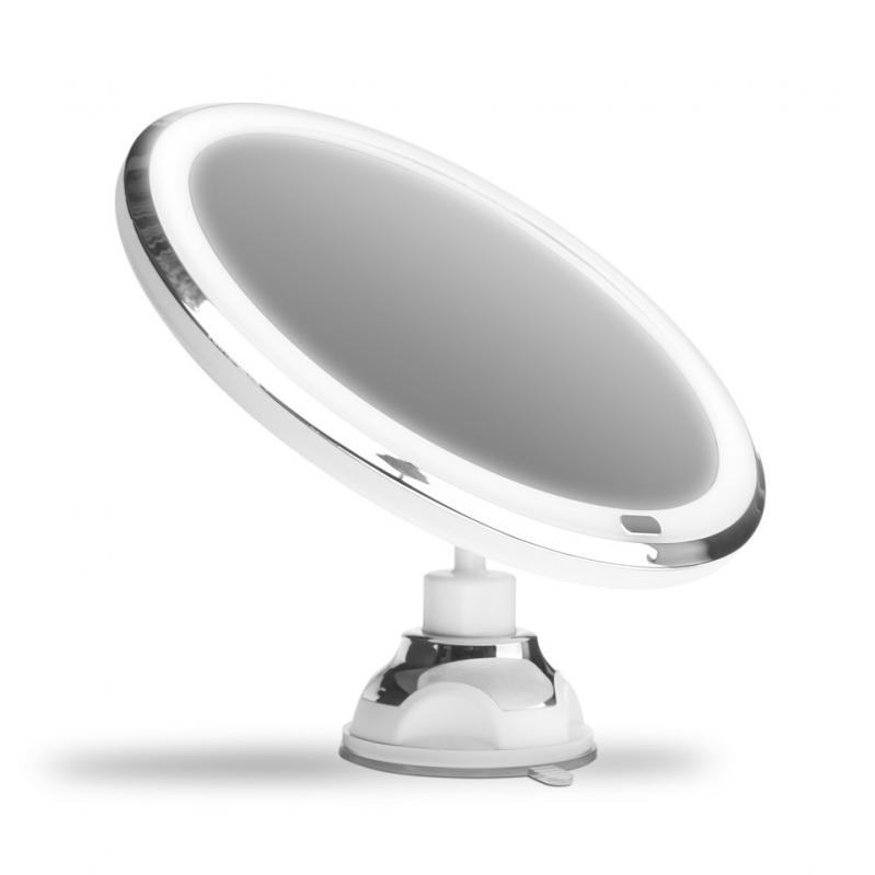 Gillian Jone- Suction Cup Mirror w. Adjustable LED Light, Touch Function AND 5x Magnification Gillian Jone- Suction Cup Mirror w. Adjustable LED Light, Touch Function AND 5x Magnification