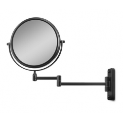 Gillian Jone- Doub-Sided Wall Mirror w x10 Magnificatio- Black