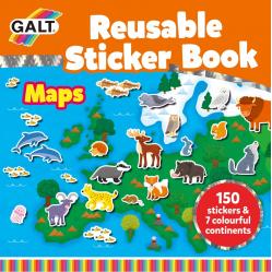 Gal- Reusable Sticker Boo- Maps (-1005287)