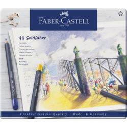 Fab-Castel- Goldfaber Colour pencil tin of 4- Toys