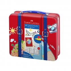Fab-Castel- Connector Fib-tip pen in suitcase 40 pc 15553- Toys