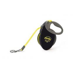 FLEX- Leash Giant M 8M Tape Bla-Neon Yellow Max 25K- 600778- Pet Supplies