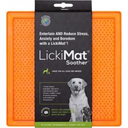 LICKI MAT - Dog Bowl Soother OraNge 20X20Cm - (645.5340) - Pet Supplies