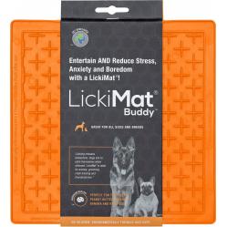LICKI MAT - Dog Bowl Buddy OraNge 20X20Cm - (645.5350) - Pet Supplies