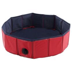 Flaming- Doggy Splash Pool Bl-Red - 80X20CM 54005850022- Pet Supplies