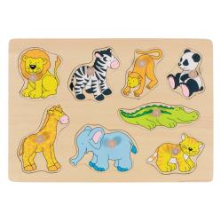 GOK- Zoo animals, li-out puzzl- (57874- Toys