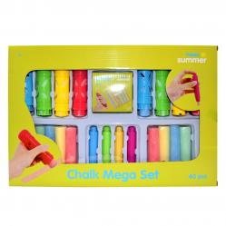 HAPPY SUMME- Chalk Mega Set 40 pcs. (303202- Toys