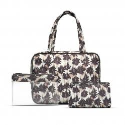 Gillian Jone-piece cosmetic bag se- Palm prin- Beauty
