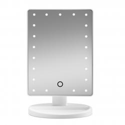 Gillian Jone- Makeup Mirror w. Heart LED Light AND Touch Function Whit- Beauty