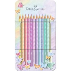 Fab-Castel- Pencil Sparkle tin 12 pcs 20191- Toys