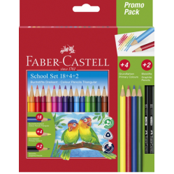 Fab-Castel- Triangular pencils Promo Pack 18 AND 4 AND 2 20159- Toys