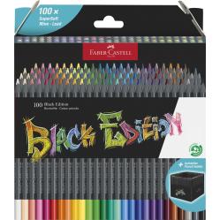 Fab-Castel- Colour pencils Black Edition 100 pcs 116411- Toys