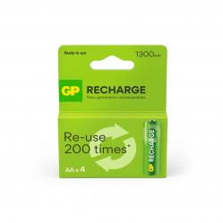 G- Recharge Rechargeable Battery, Size AA, 1300 mAh,-pac- Electronics