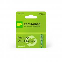 G- Recharge Rechargeable Battery, Size AAA, 650 mAh,-pac- Electronics