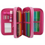 Miss Melody - Triple Pencil Case - Glitter Pink (410110)