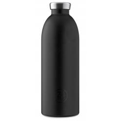 24 Bottles Clima Bottle 085 L Stone Finish Tuxedo Black 24B452