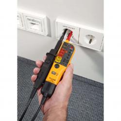 FLUKE-T130 Voltage and Continuity Tester with backlit LCD readout