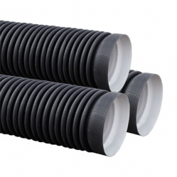 Pipe gofr. 40 black ar/p 25m
