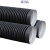 Pipe gofr. 40 black ar/p 25m