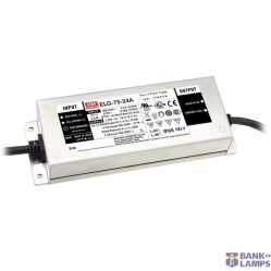 AC-DC Single output LED Driver Mix Mode (CV+CC) with PFC; Output 24Vdc at 3.15A; cable output; Dimming with Potentiometer 75W