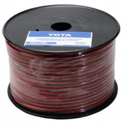 Acoustic cable 2x0.25mm2 YAK-0.25RB red/black