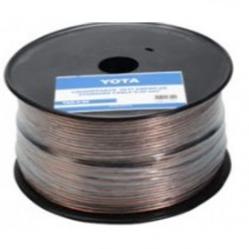 Acoustic cable 2x0.50mm2 YAK-0.50 transp.