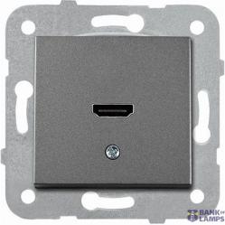HDMI ligzda 1v  z/a  NOVELLA BLACK Viko
