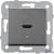 HDMI ligzda 1v  z/a  NOVELLA BLACK Viko