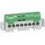 IP 2X terminal block - earth (green) - 8 x 1.5 to 16² - L. 75 mm