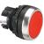 Osmoz non illuminated spring return head - flush - red