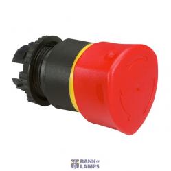 Osmoz non illuminated stay-put mushroom head - push-turn EN 418 - red Ø40