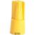 Connector without screw - Capvis cap - capacity 4 mm² - yellow - box
