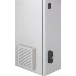 Ventilator with plastic louvre - IP 54 - IK 08 - 40/160 mﾳ/h - RAL 7035