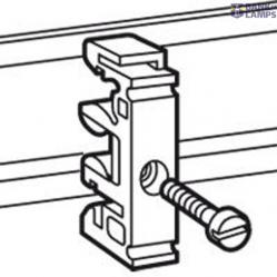 Fixing equipment - on rails EN 60715 - for M4 screw