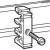 Fixing equipment - on rails EN 60715 - for M4 screw