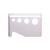 Open document holders - self adhesive - 310x200x18 mm - RAL 7035