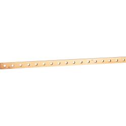 Copper bar - flat rigid - section 25 x 5 mm - 270 to 330 A - L. 1750 mm