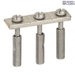Bar Viking 3 - for screw terminal block - equipotential - 12 blocks / pitch 12
