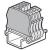 End cap Viking 3 -fr screw terminal blocks 1 entry/1 outlet -pitch 5,6,8 and 10