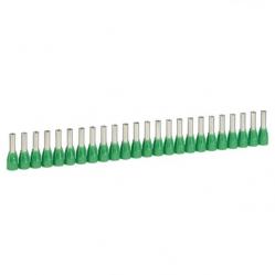 Ferrules in strips Starfix - cross section 6 mm² - green