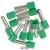 Ferrules Starfix - simples individuals - cross section 6 mm² - green