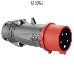 Straight plug Hypra - IP 44 - 380/415 V~ - 16 A - 3P+N+E - plastic