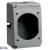 Box Hypra - IP 44 - for panel mounting sockets 20/25 V~ 16/32 A - plastic