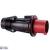 Fiche droite Hypra - IP44 - 32 A - 380/415 V~ - 3P+T - caoutchouc