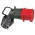Angled plug Hypra - IP 44 - 380/415 V~ - 32 A - 3P+N+E - plastic